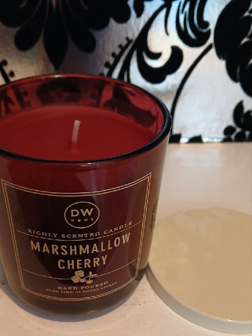 Marshmallow Cherry Candle - Picture 2 of 2